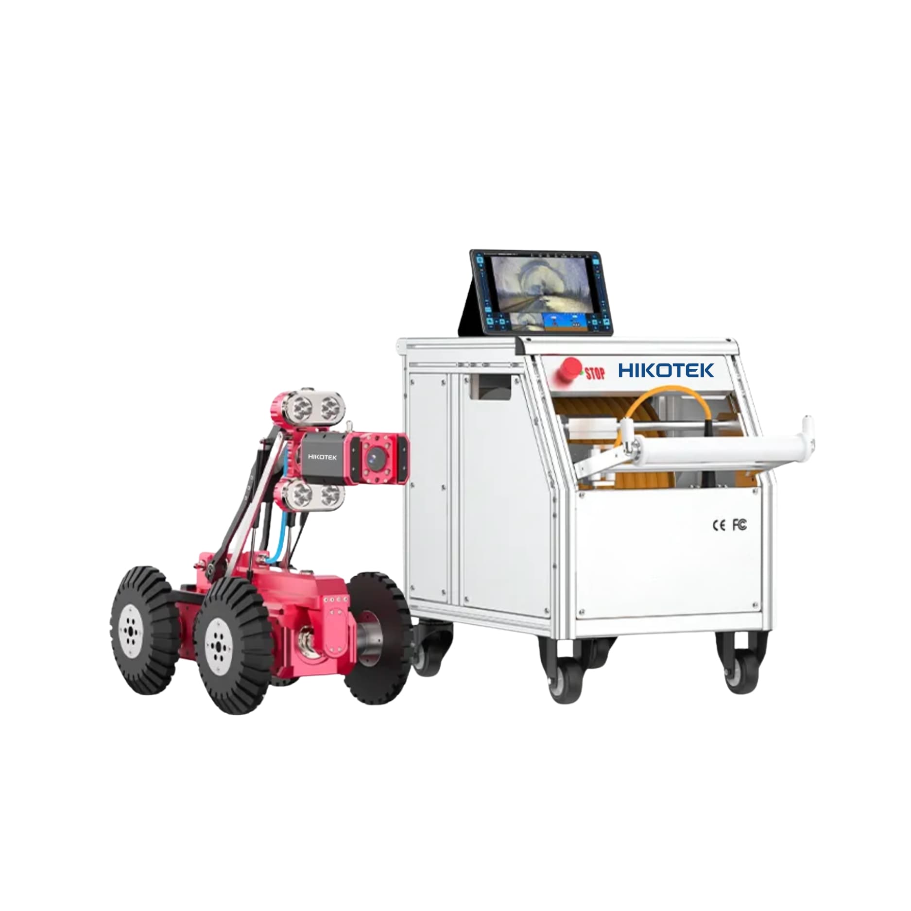 RC-5300 Pipe Inspection Robotic Crawler with 360° HD Camera